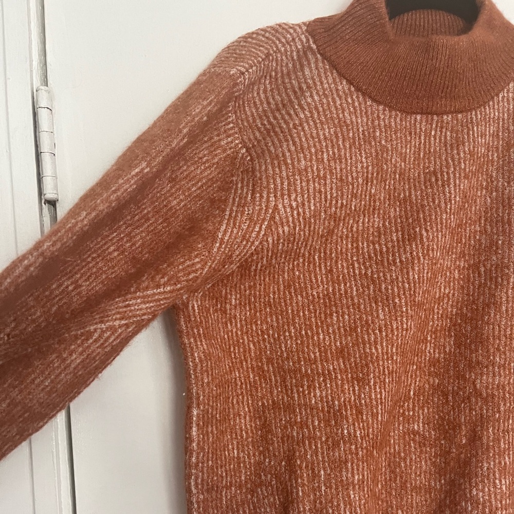 Lulu's Rust Orange Crew Neck Sweater - Picture 6 of 7